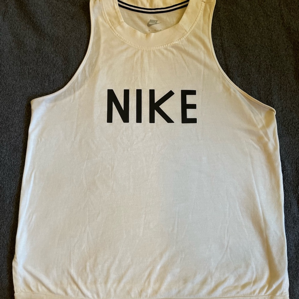 Nike white tank top